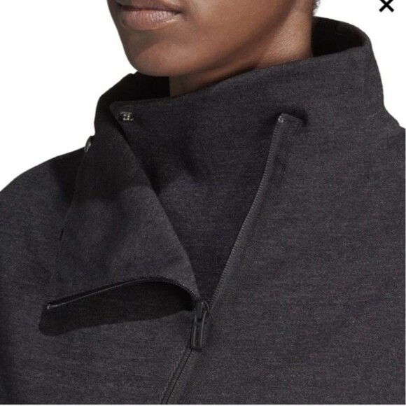 Adidas W HTR Jacket Black Gray NWT XL - Picture 3 of 5